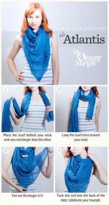 thevillashanghai:  The many ways to tie a scarf. I think NYC