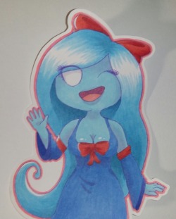 @fionavarts did this amazing drawing of Abby the Ghost for me