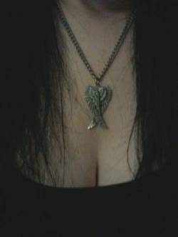 ravennalust:  My new necklace…oh and my tits. If you reblog