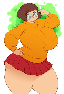 bulumble-bee: I started drawing a nerdy girl and people thought she looked like Velma, so I rolled with it!