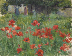 poboh:  Les Coquelicots, 1890, Ernest Biéler. Swiss (1863 -