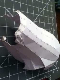 Working on some pepakura Master Chief Gauntlet