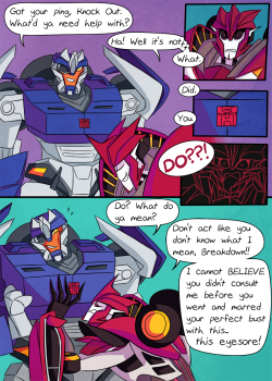 ask-dr-knockout:  glitzbot:  AU where Breakdown lives and both