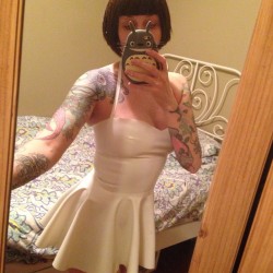 adalaclothing:  I made a cute little #latex #skaterdress last week, going to shoot this outside when we get some snow! ❄️⛄️
