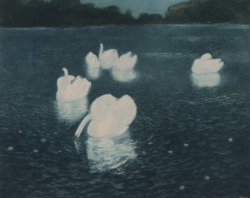amare-habeo:  Frits Thaulow (Norwegian, 1847 - 1906) Swans,
