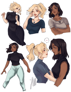 julls:  ✨ pharmercy lovebirds   ////v///)// 🐥🐦 ✨ they’re