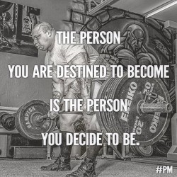 powerliftingmotivation:  The choice is yours. #PM #powerliftingmotivation