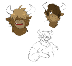 voyagers-scrapbook: Made a yak character. I’m open for name