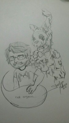 ohh-hello-panda:  This is how I picture rotten bonnie and markiplier’s