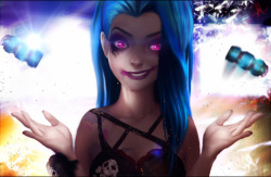league-of-legends-sexy-girls:  Prom Runner-Up Jinx by DomaiCreations