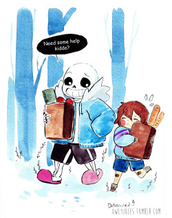 owlyjules:  Some cute doodle with sans today!!In te last one