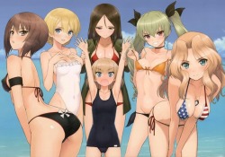 tony taka girls und panzer anchovy darjeeling katyusha kay (girls