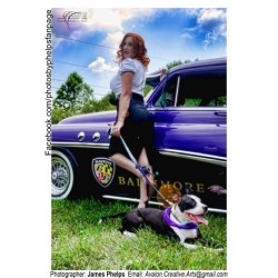 @photosbyphelps  presenting some #pinup #humpday imagery showing off Padme and a cute pitbull. #hotrod #redhead #raven #purple #heels #photosbyphelps  Photos By Phelps IG: @photosbyphelps I make pretty people&hellip;.Prettier.&trade; Www.facebook.com/phot