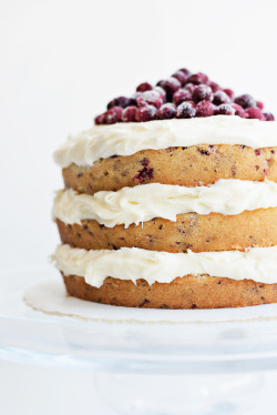 guardians-of-the-food:  Gorgeous Cranberry Layer Cake Recipe
