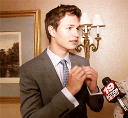 faultinourfantasies:  Ansel reenacting the metaphor line 