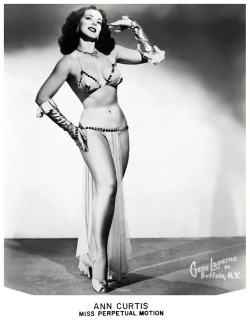 Ann Curtis           aka. “Miss Perpetual Motion”..