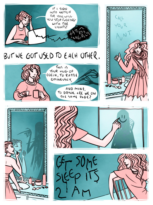charminglyantiquated: a little comic about kisses and curses. happy halloween! 