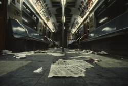 magictransistor:  Christopher Morris, The New York Subway, 1981.