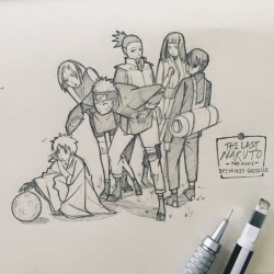 mikegozille:  Sketch of “the last naruto the movie”   The