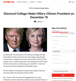 angrylatinxsunited: Electoral College: Make Hillary Clinton President