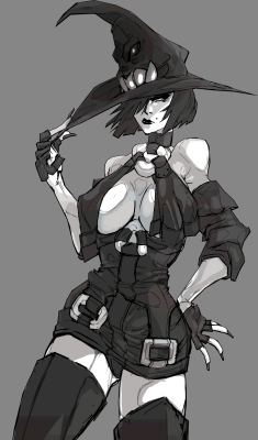 riftka:  Guilty Gear - I-No Sketch Trying to practice with lineart