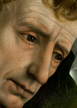 Detail from Descent from the Cross -Deposition- 1435 Rogier van