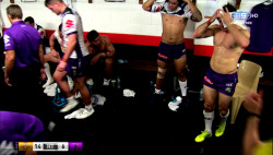 roscoe66:  Cooper Cronk of the Melbourne Storm in the sheds
