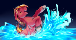 braeburn-corner:  Splish Splash Eeyup Ah’m takin’ a bath!