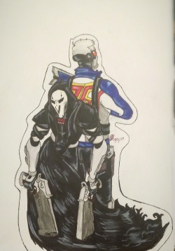 historical-trash:  Here’s some Reaper and Soldier: 76 Who knew