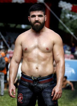 bearditorium:  Turkish oil wrestler