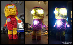 geekmythology:  3D Origami: Iron Man by ~sabrinayen 