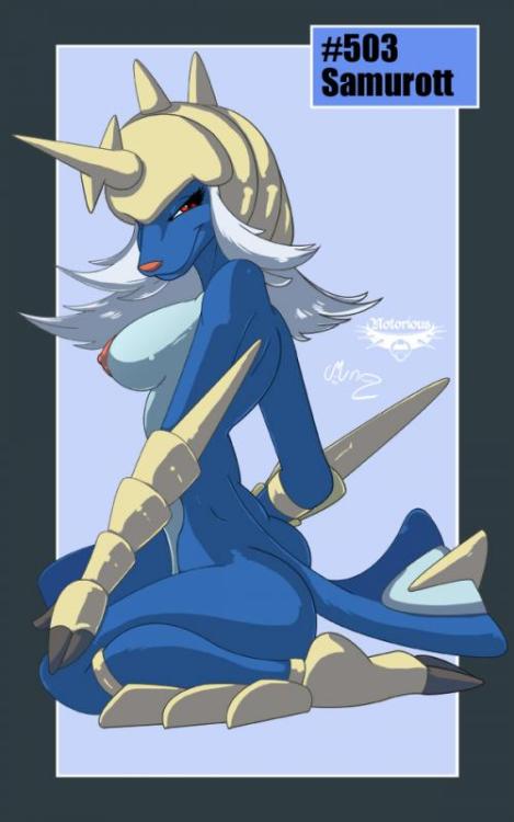 pokesexphilia:    lucarioluver85 said:Female samurott please?Kind of contradicting your username, but thatâ€™s all Iâ€™ll say. Anyway, I hope you enjoy this post and thanks for requesting =D