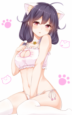 lewd-lounge:    ねこ大鯨ちゃん   