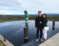 sunnystrong:  Wine tasting vineyards and pics with my main turd…these