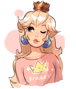 mooseman-draws:  ive been drawing peach a lot lately   peachy~