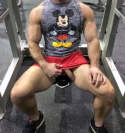 muscleroidaddict:  pecers:  WOOF…. Muscle & Dick….  The