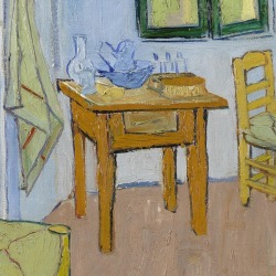 lonequixote:  Bedroom in Arles (detail) ~ Vincent van Gogh