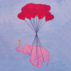 lonequixote:Pink Elephant with Blue Sky Art Print available
