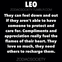 zodiacsociety:  Leo Zodiac Facts: They can feel down and out