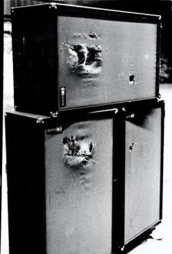bconker:Hendrix’s Sunn amps after a show