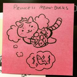 gracekraft:  A more recent post-it doodle #PPG #ねこあつめ