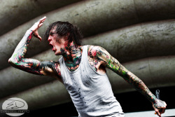 brutalgeneration:  Suicide Silence (Mitch Lucker) (by Evan Dell