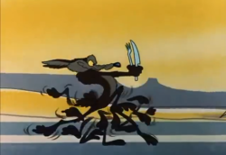 animationsmears:  Wile Ethelbert Coyote running after his friend