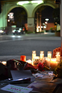 hannacrowleyphotography:  Candle light vigil for Cory Monteith