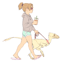 typette:  I wish we could have pet dinosaurs, I bet they’d