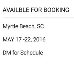 platinumdamodel:  DM @WSCPROMO for Schedule #MyrtleBeach #sc