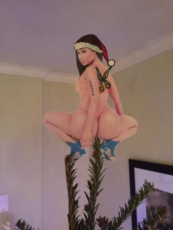 youbettertwerkbitchh:  Made our angel for the top of the tree