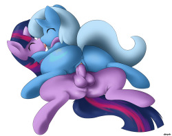 derpah:  My two favorite ponies fucking  Oh hot damn~ <3