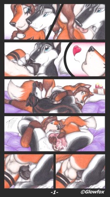 kingofnerds5:  Gay foxy blowjobs requested by furrymut. Artist