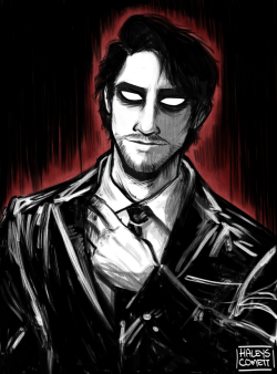 haleyscomett-art:  I enjoy drawing Dark in a suit :VArt Blog ✧ Twitter  Woah! This is REALLY cool!